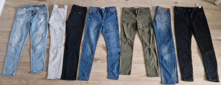 Damen Marken-Hosenpaket 7 Stück Gr 38 Massimo Dutti Zara