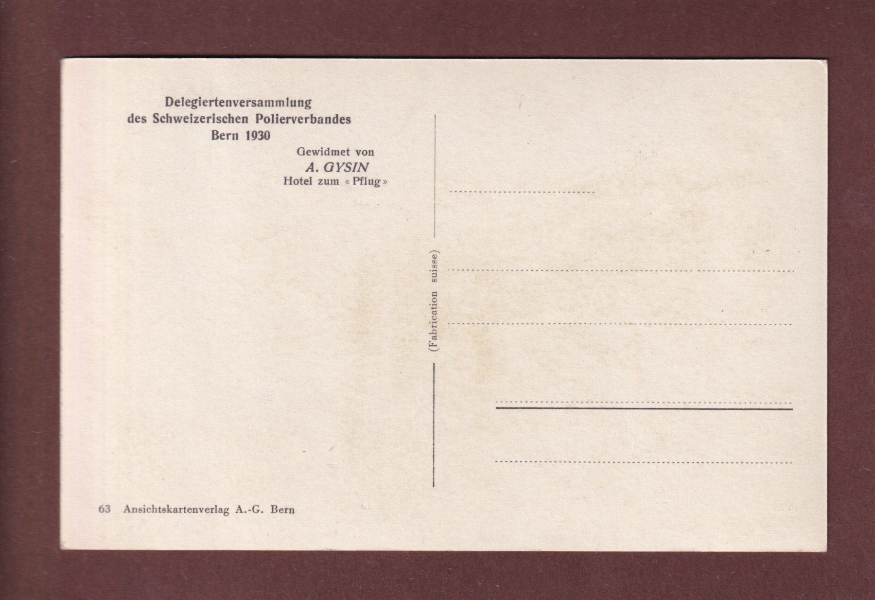 Cartoline postali: BERN - Kesslergasse – Usato da Pully venduto da nicecards-shop 1