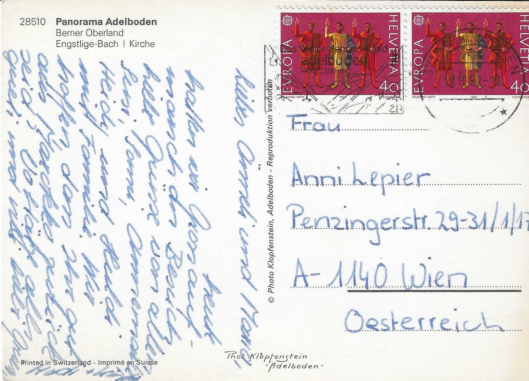 Cartoline postali: Panorama Adelboden BE – Usato da Rothrist venduto da Stranglehold 1