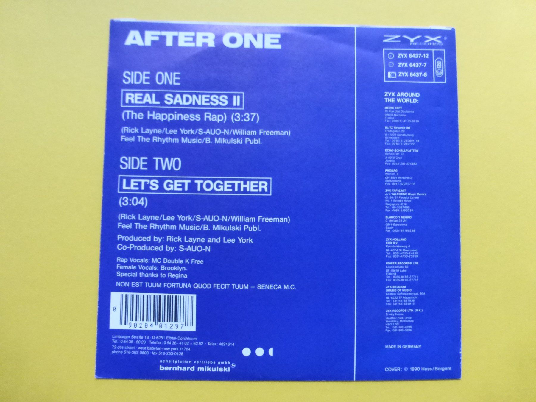 Schallplatten: After One – Real Sadness II – Gebraucht aus Zürich von Swiss57 1