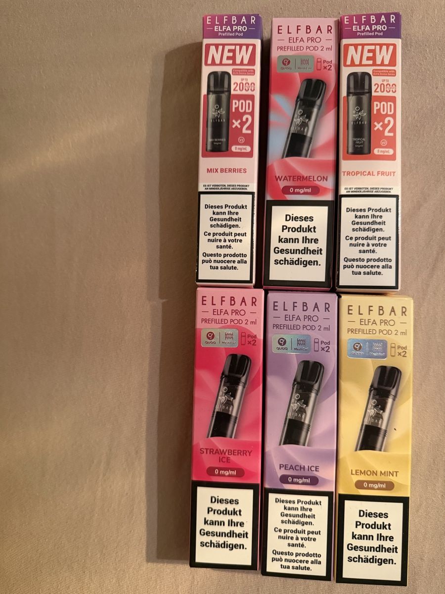 Altri Prodotti per fumatori: ELFBAR ELFA PRO Prefilled Pods 2 ml 0 mg/ml neu – Nuovo (secondo la descrizione) da Frauenfeld venduto da _elle.Mich9