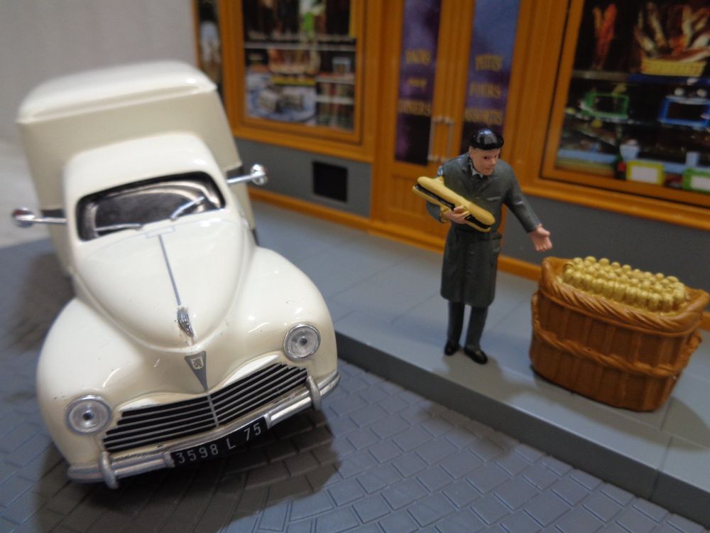 Altaya 1:43 Peugeot 203 Diorama Boulangerie 2