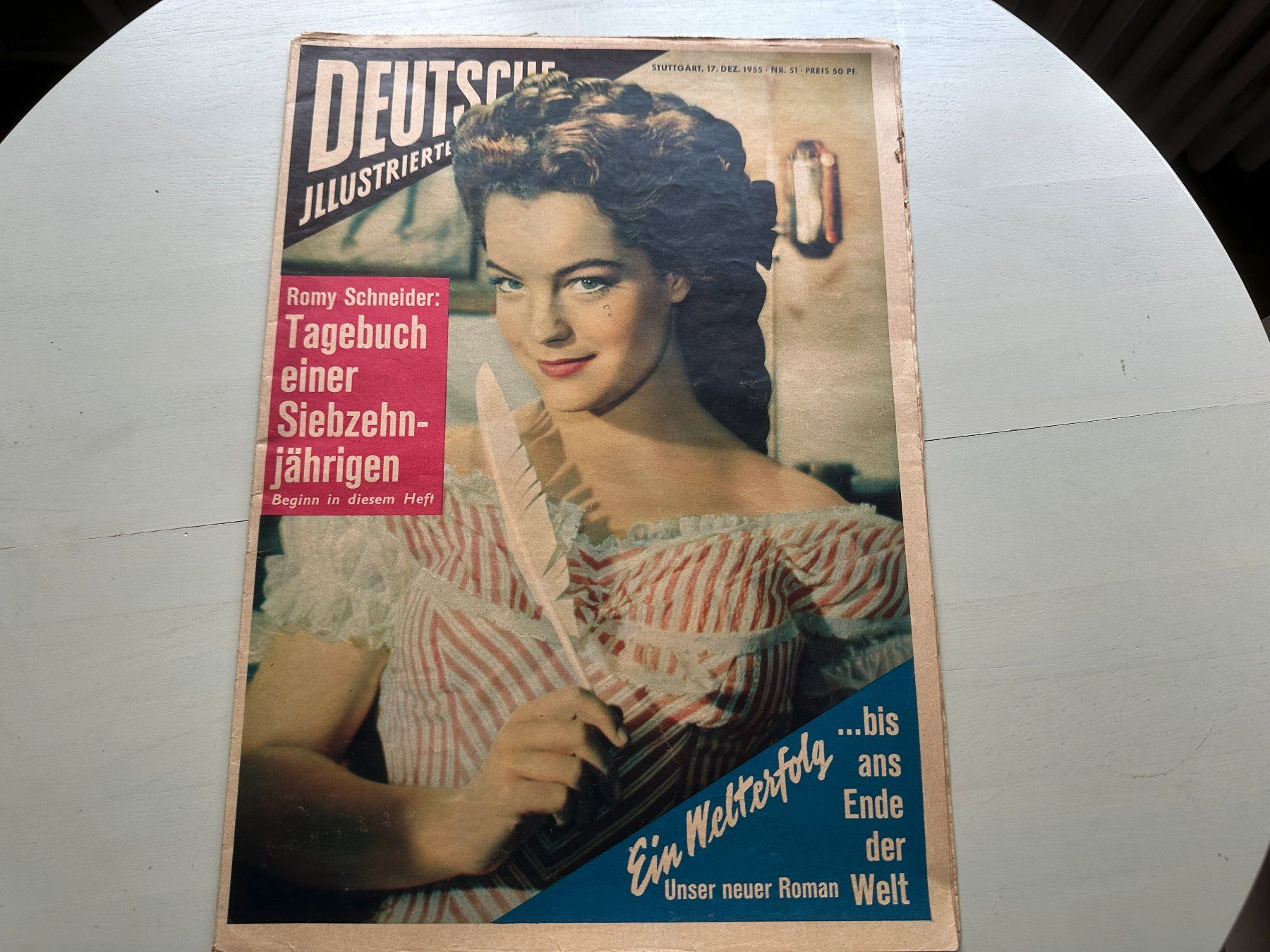 Zeitschriften & Magazine: DEUTSCHE ILLUSTRIERTE 1955 ROMY SCHNEIDER MARILYN MONROE – Gebraucht aus Basel von Partridge