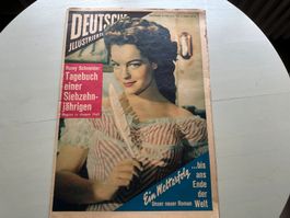 DEUTSCHE ILLUSTRIERTE 1955 ROMY SCHNEIDER MARILYN MONROE
