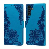 Kunstleder-Handyhülle Samsung Galaxy S23 Ultra - NEU Blau
