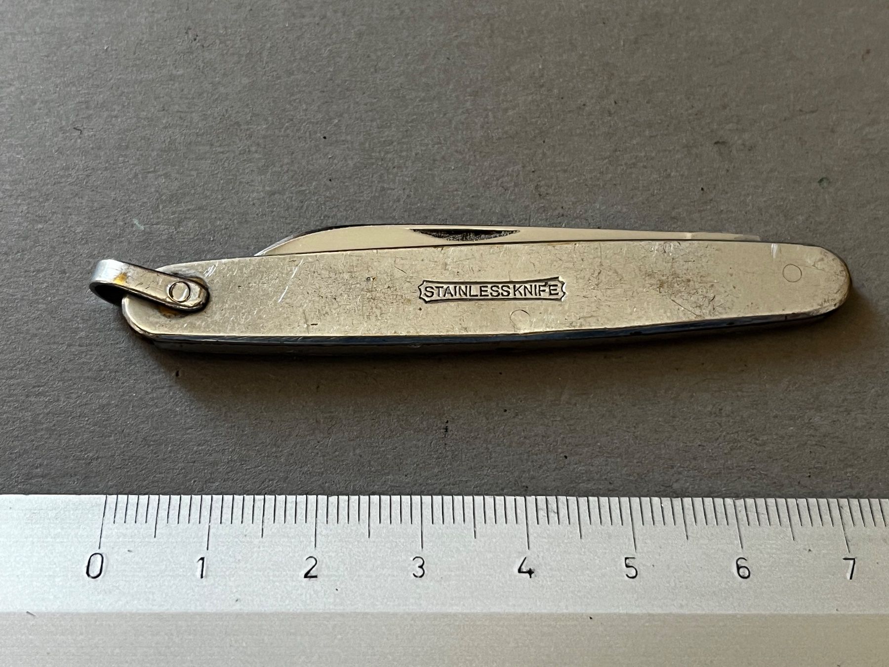 Taschenmesser: Altes Sackmesser "STAINLESSKNIFE"  72.5 mm - selten – Gebraucht aus Zürich von FV.vintage 8