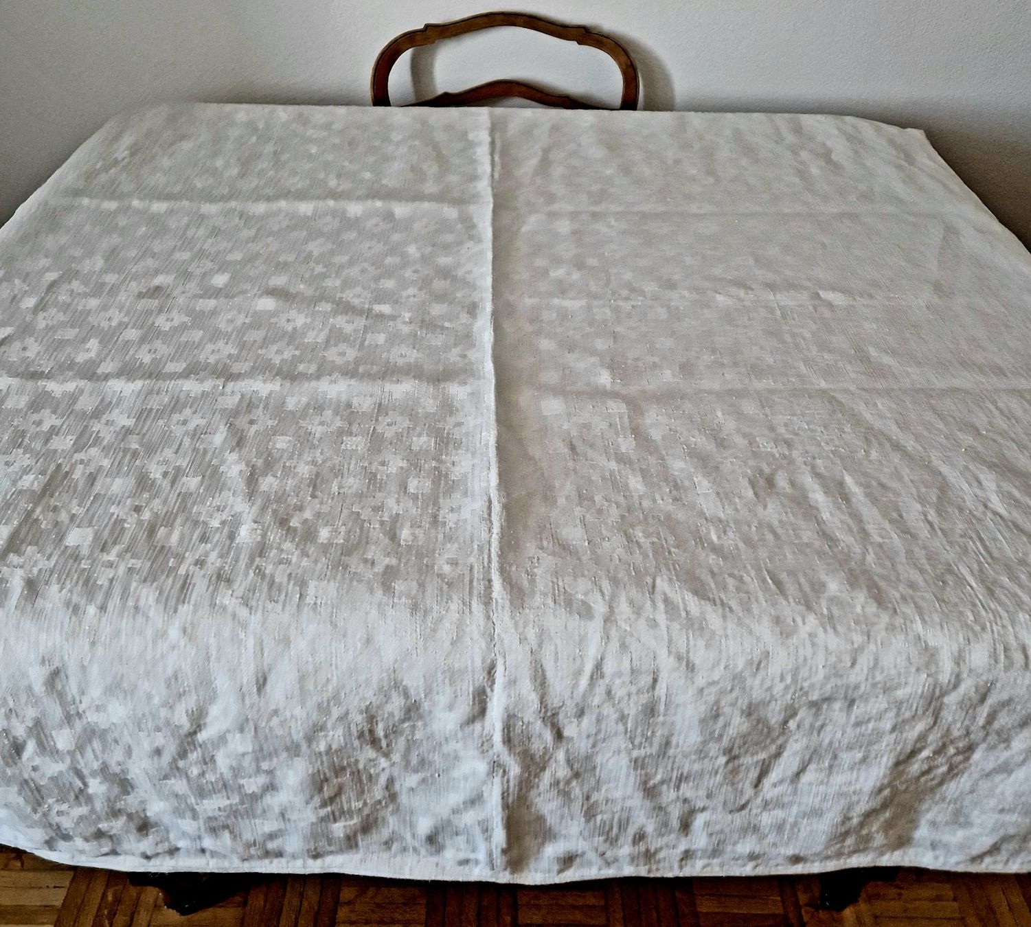 Altra biancheria da tavola: Antike Tischdecke Leinendamast Monogramm CK – Usato da Bern venduto da Antikbatik