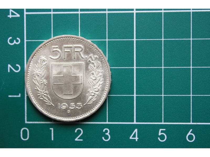 Tutti le monete: 835 silber 5 franken 1953 – Usato da Laupen BE venduto da Gufi57