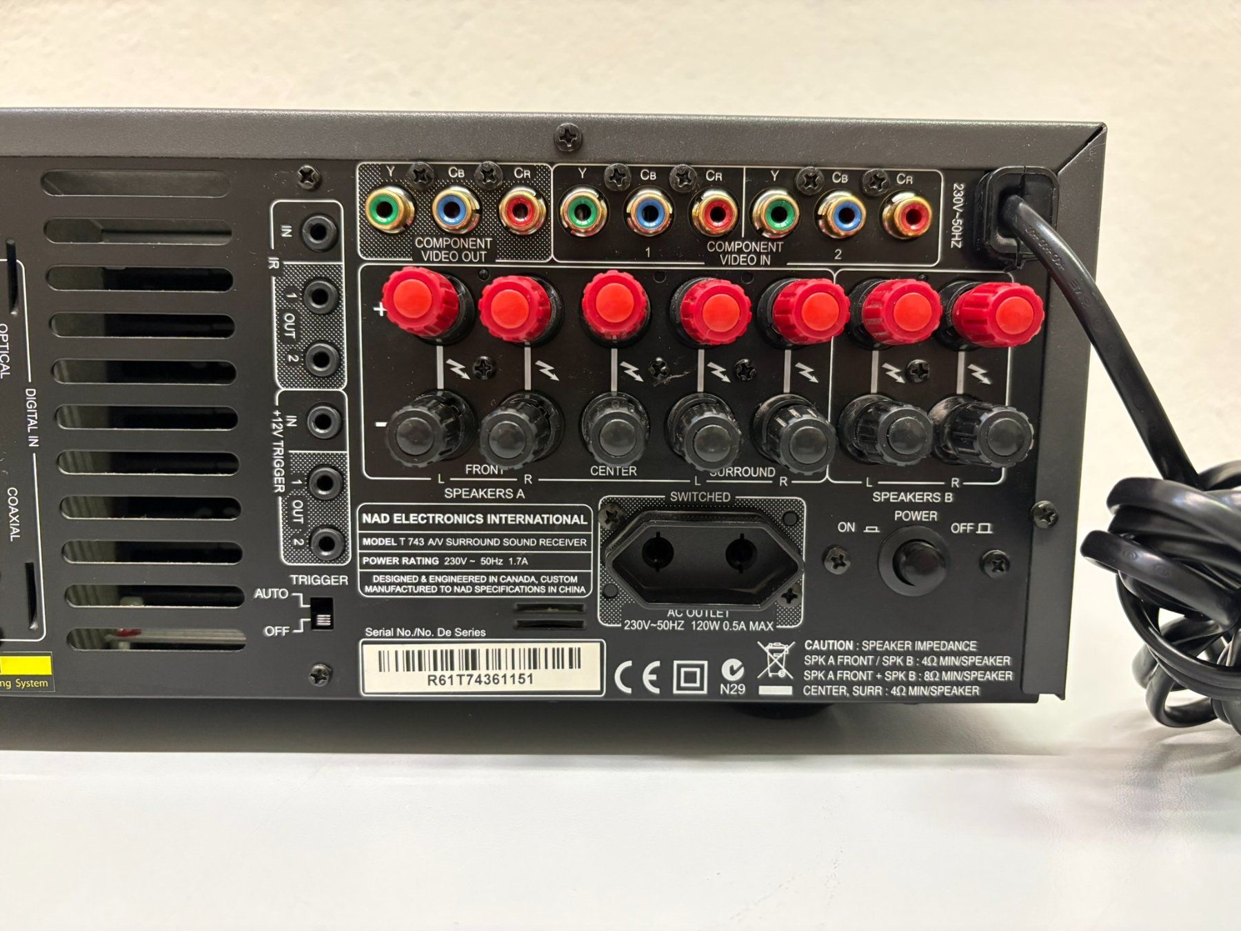 Nad Ricevitori: NAD AV Surround Sound Receiver T743 – Usato da Hochdorf venduto da av-electronics 6