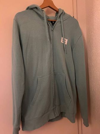 DC ZIP HOODIE HELLBLAU Grösse M