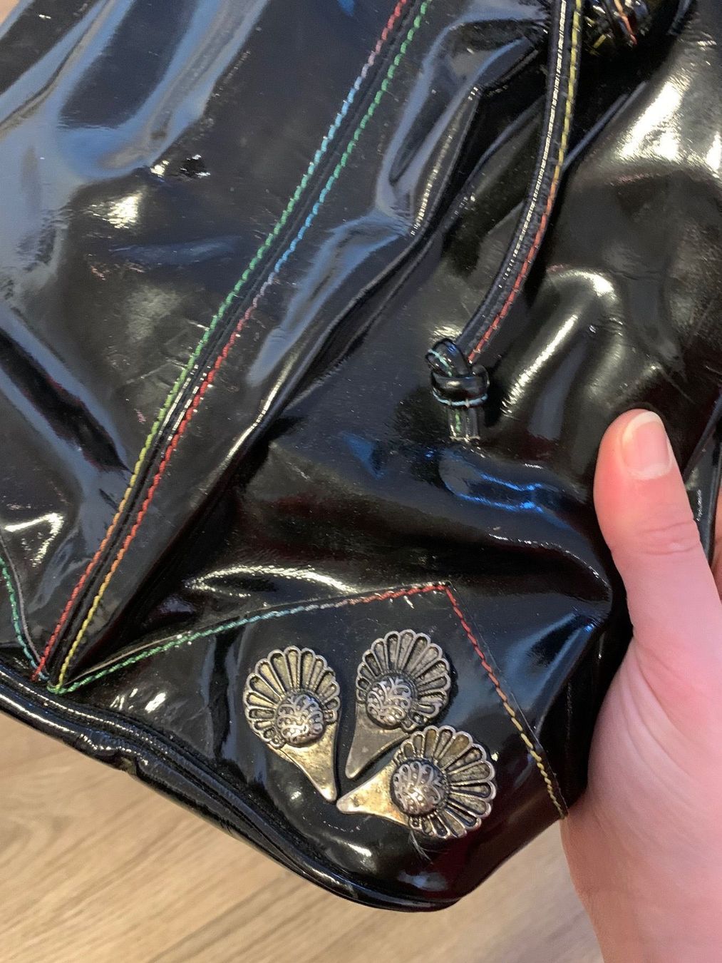 Borse da donna: Tasche Vintage Lack Optik – Usato da Fislisbach venduto da KolibriSecondhand 1