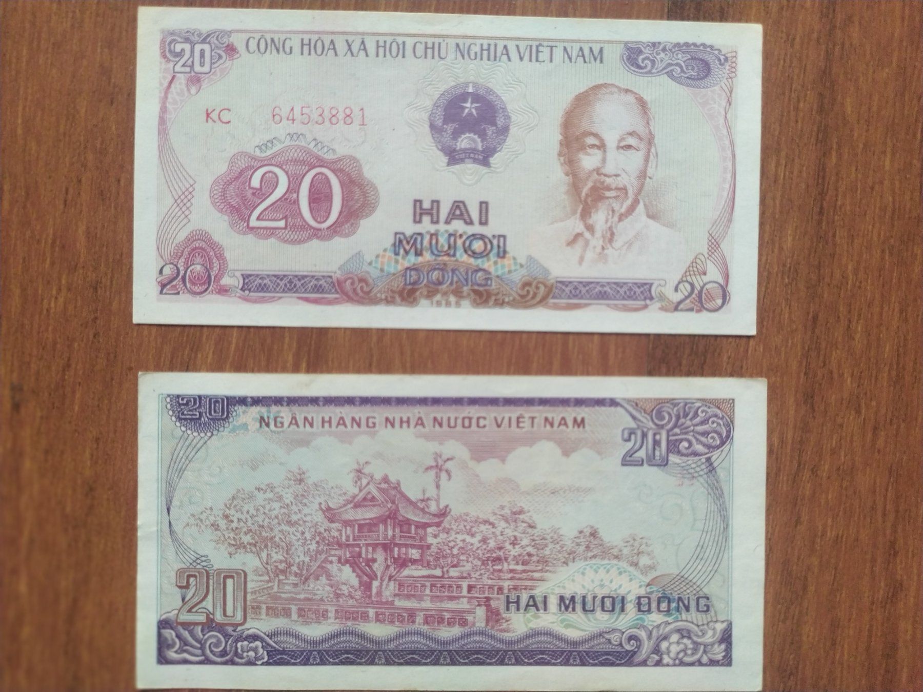 Billets de banque: Vietnam - 20 Dong UNC – Neuf avec emballage d'origine à Villars-sur-Glâne par MiguelDelgado