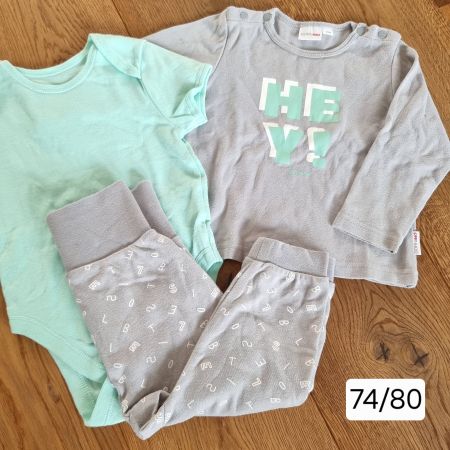 Bornino Baby Kleider Set Gr. 74/80, Top Zustand!