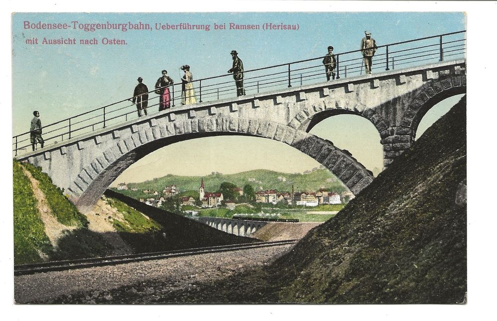 Bodensee-Toggenburgbahn - Brücke bei Ramsen - Herisau - 1911 (Gebraucht ...