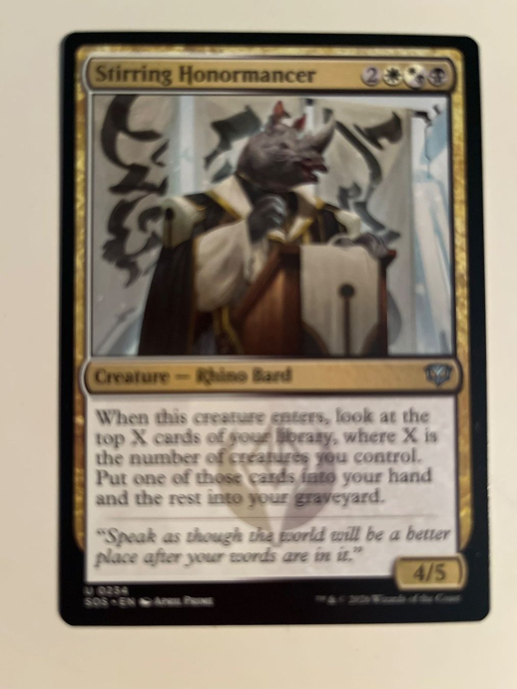 Magic The Gathering Sammelbilder & Trading cards: 1 x Stirring Honormancer - Magic: The Gathering - MtG – Gebraucht aus Kriens von Shadi1980