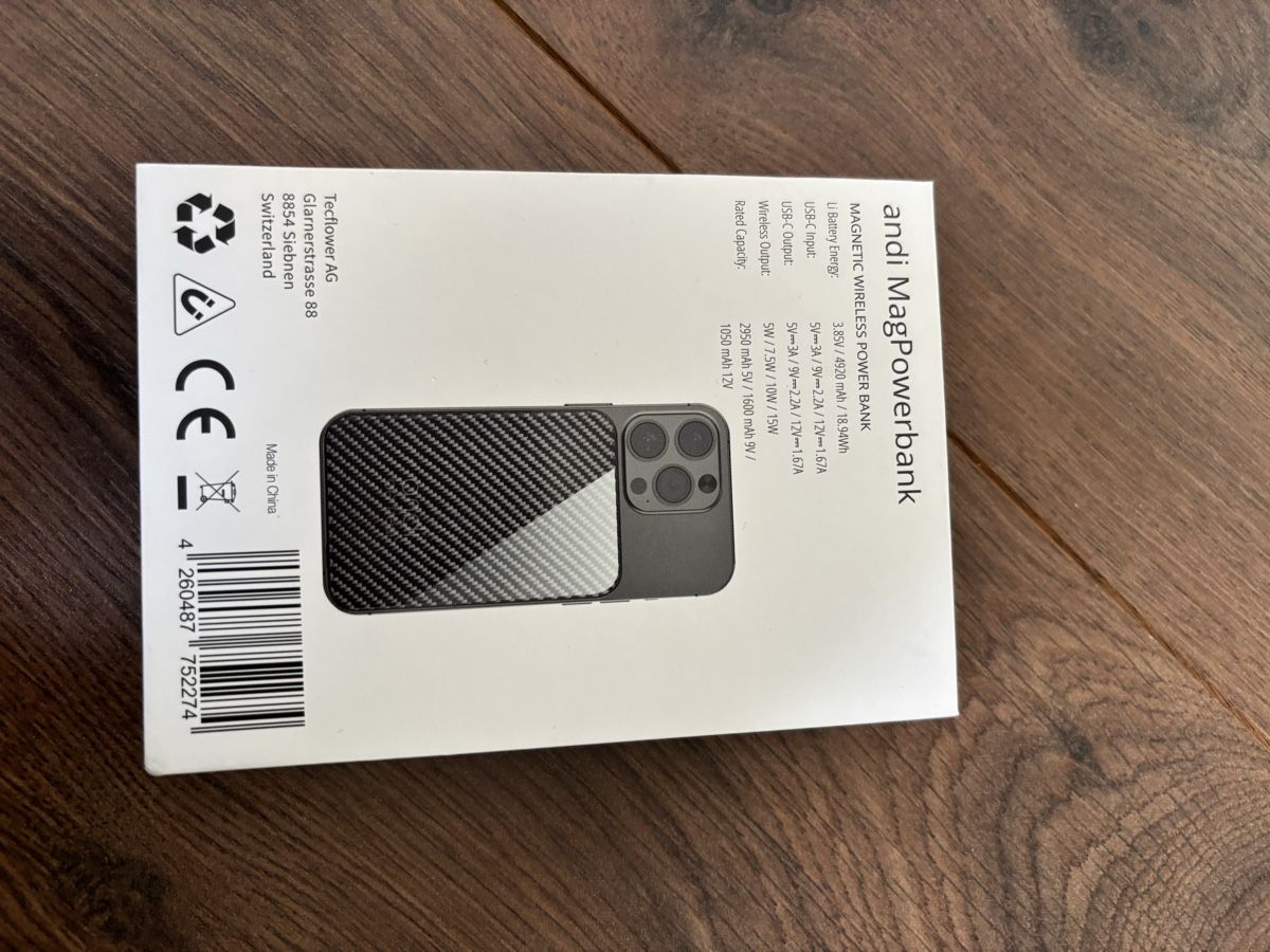 Apple Caricabatterie: andi MagPowerbank Wireless Powerbank Neu – Nuovo (secondo la descrizione) da Ernetschwil venduto da thi_2nkf 1