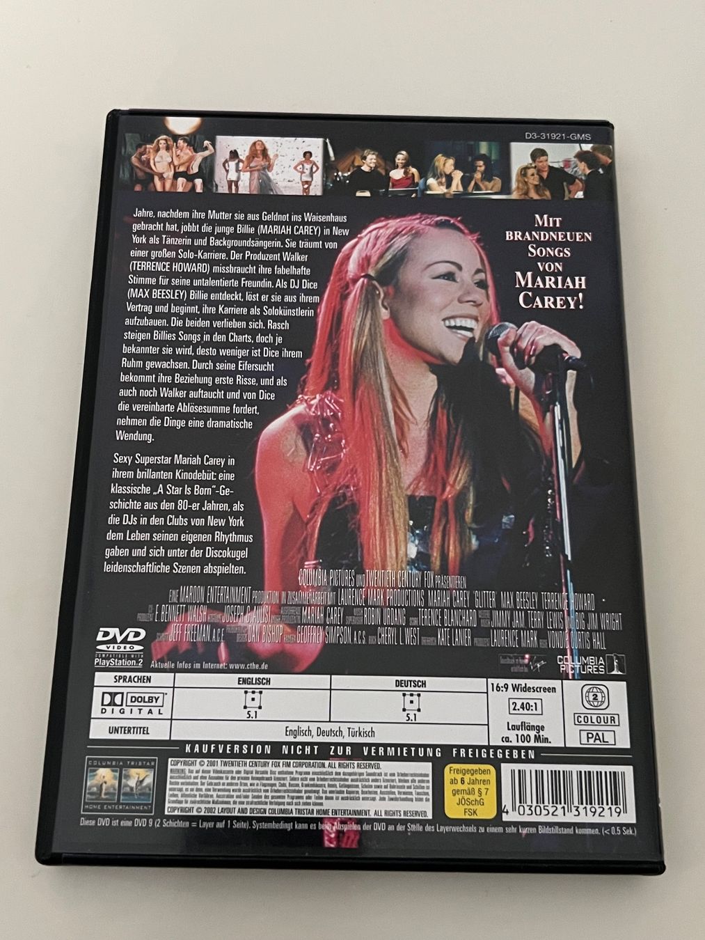 Tutti i DVDs: Mariah Carey: Glitter (DVD) – Usato da Altstätten SG venduto da sheamus 1
