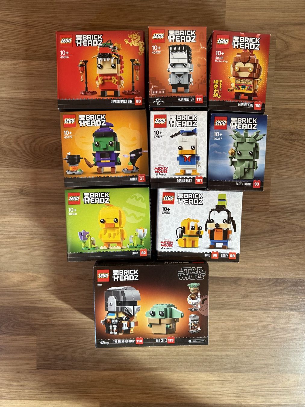 Lego Kit di costruzioni: 9 Lego Brickheadz neu und ovp – Nuovo e nell'imballaggio originale da schüpfen venduto da rica122