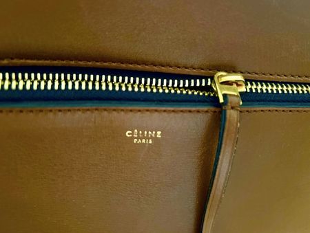 CELINE LEDER BRAUNE TASCHE - KOMPLETT NEU & UNBENUTZT