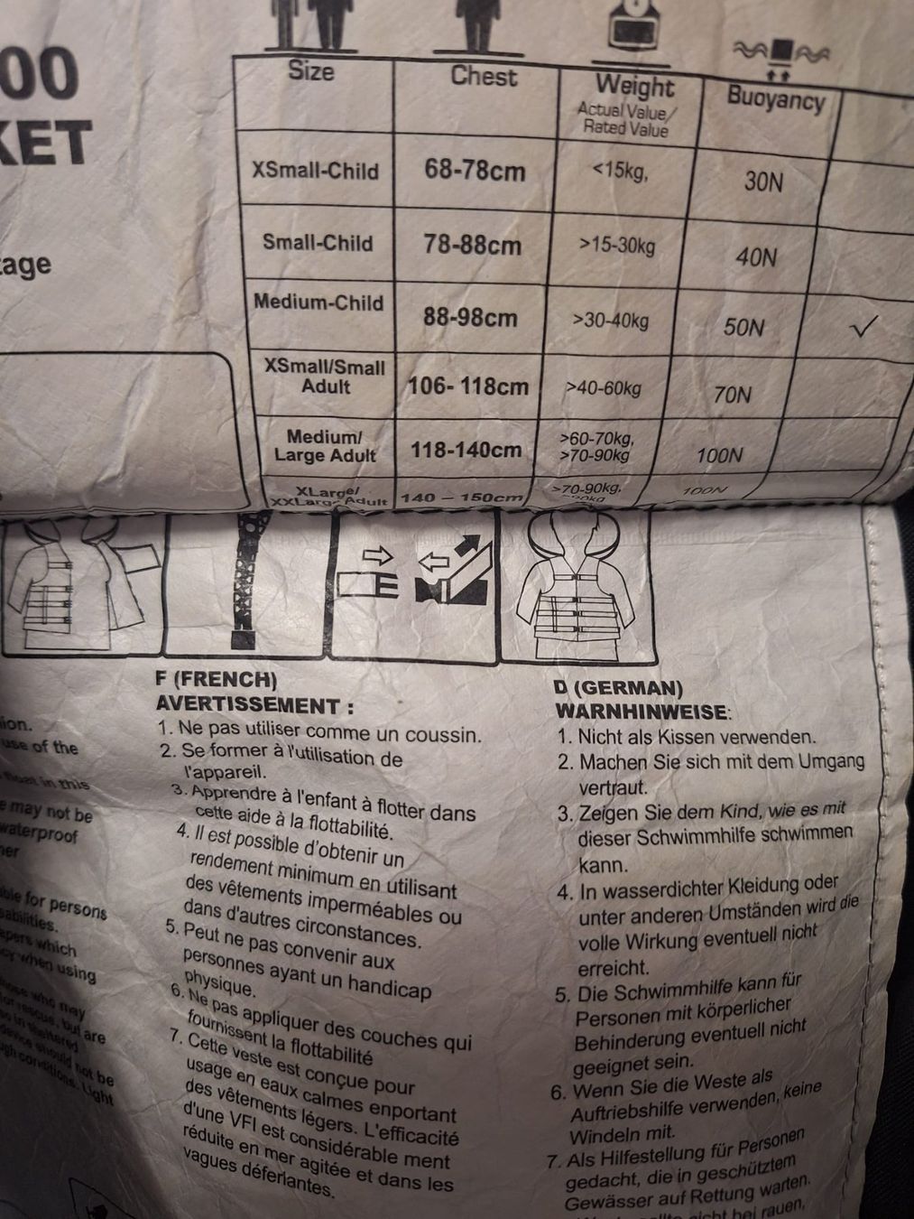 Giubbotti di salvataggio: 2 Schwimmwesten / Rettungswesten Kinder – Usato da Lachen SZ venduto da arm_88pw 6
