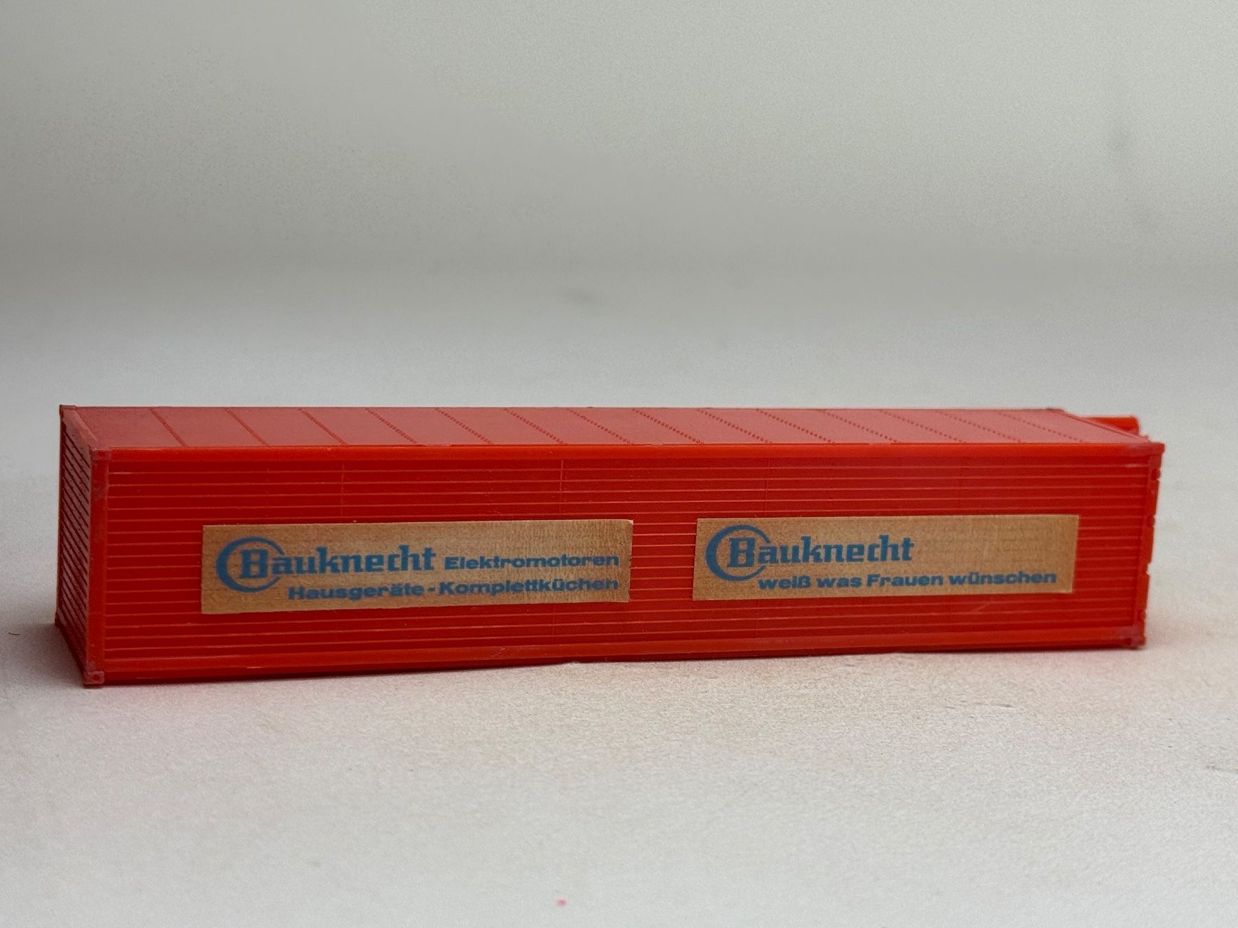 Modellini di ferrovie: EB- 40 Ft. Container Bauknecht rot – Usato da Elm venduto da Wikmtz 1