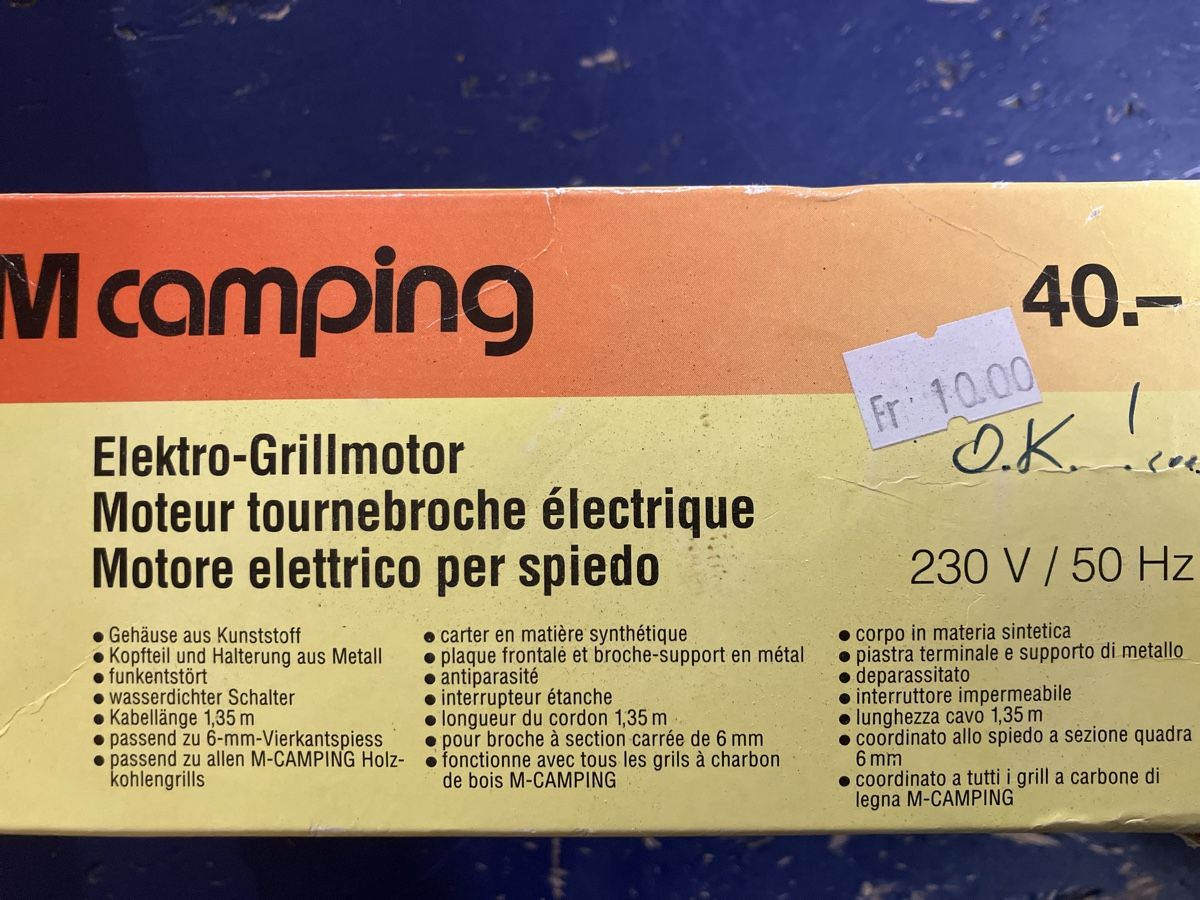Altro: Elektro Grillmotor – Nuovo (secondo la descrizione) da Erlenbach im Simmental! venduto da Simmentaler-Perlen 2