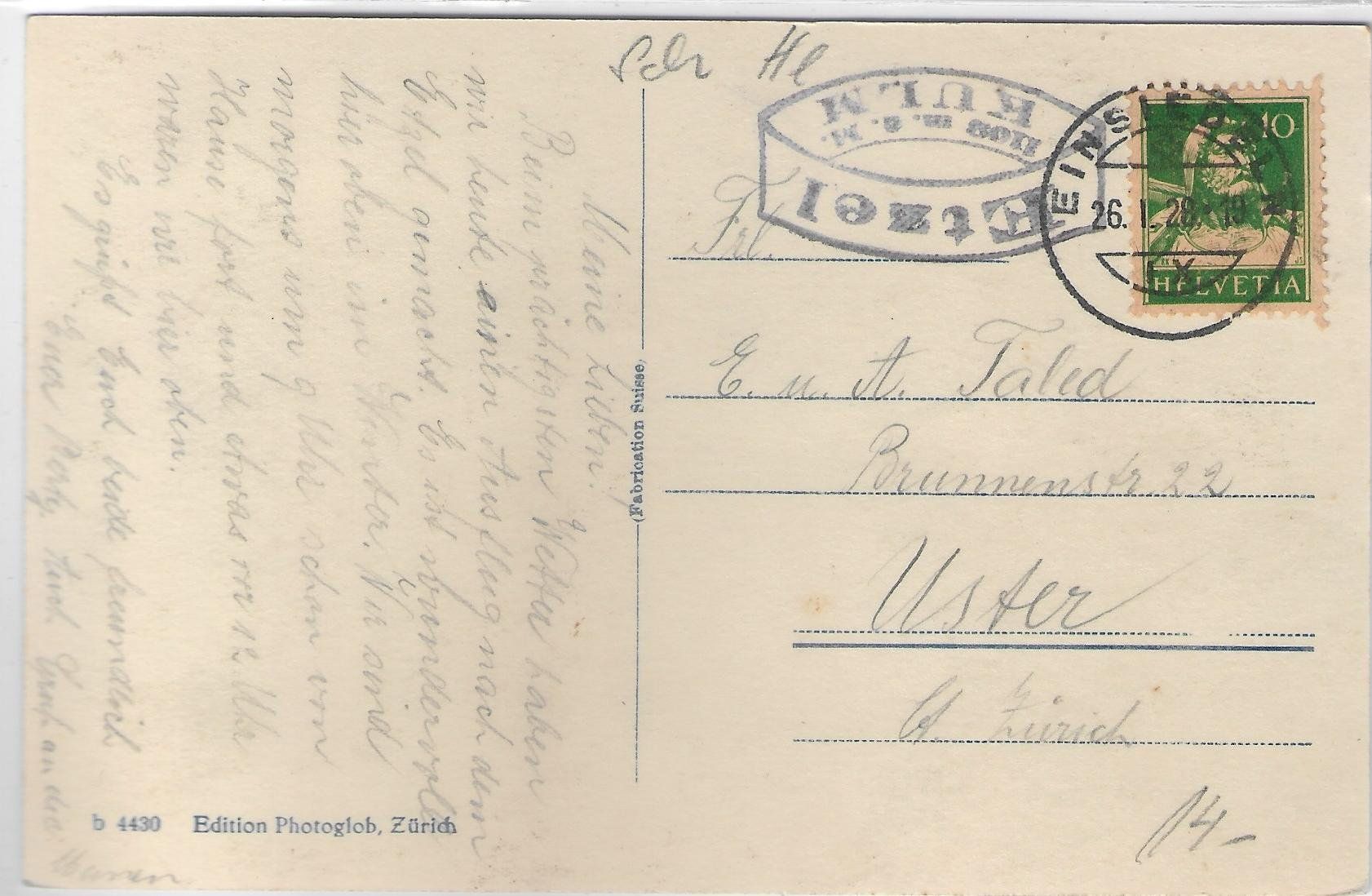 Cartoline postali: Panorama Zürichsee – Usato da Ettingen venduto da Kartenplanet 1