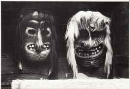Lötschental   VS  -  Fasnachts -  Masken  " Tschäggätä"
