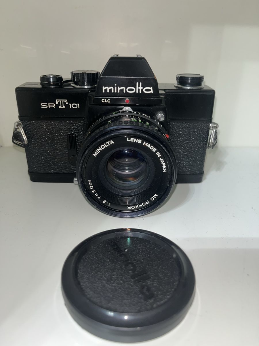 Minolta Kamera: Minolta SRT 101 schwarz analog Kamera mit 2 Objektiven – Gebraucht aus Allschwil von mpant02 1