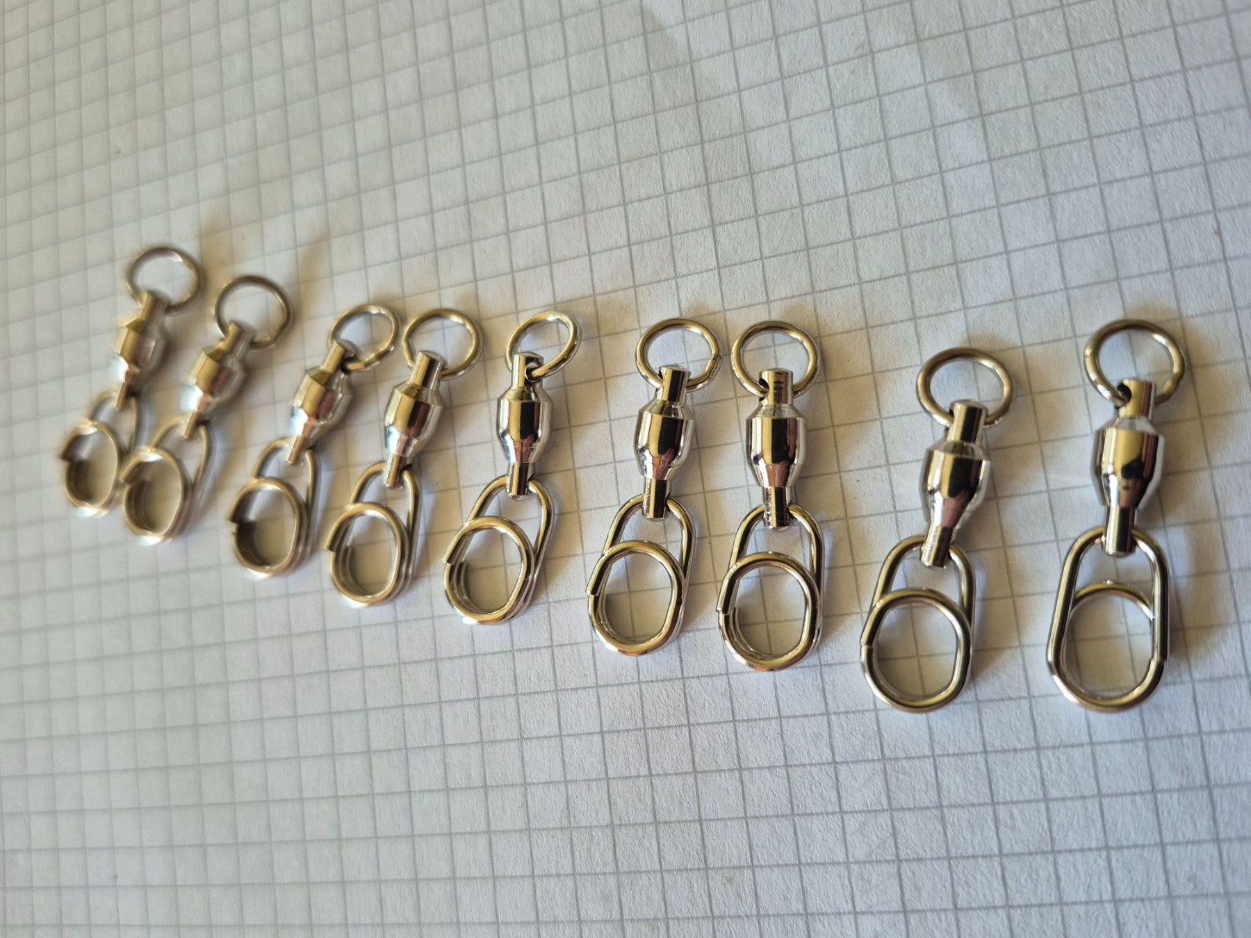 Esche: 9x Schnellwechselwirbel Sprengring – Nuovo e nell'imballaggio originale da Bigenthal venduto da FSB1 2