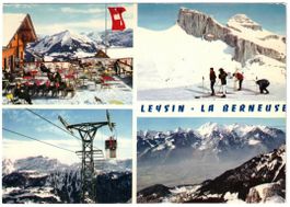 Leysin - 4 Bild AK Berneuse