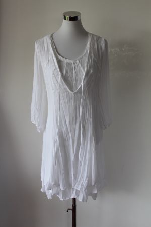 2 Teilges Blusen Kleid SANDWICH 36 Weiss Top