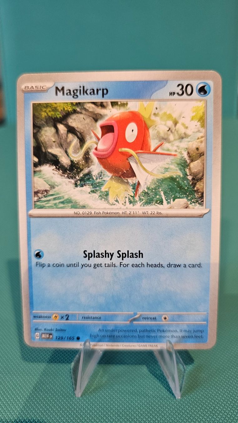 Pokémon Carte collezionabili: Magikarp MEW 129/165 EN – Usato da Rheineck venduto da Pinia03