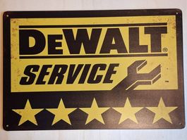 DeWalt Service Blechschild