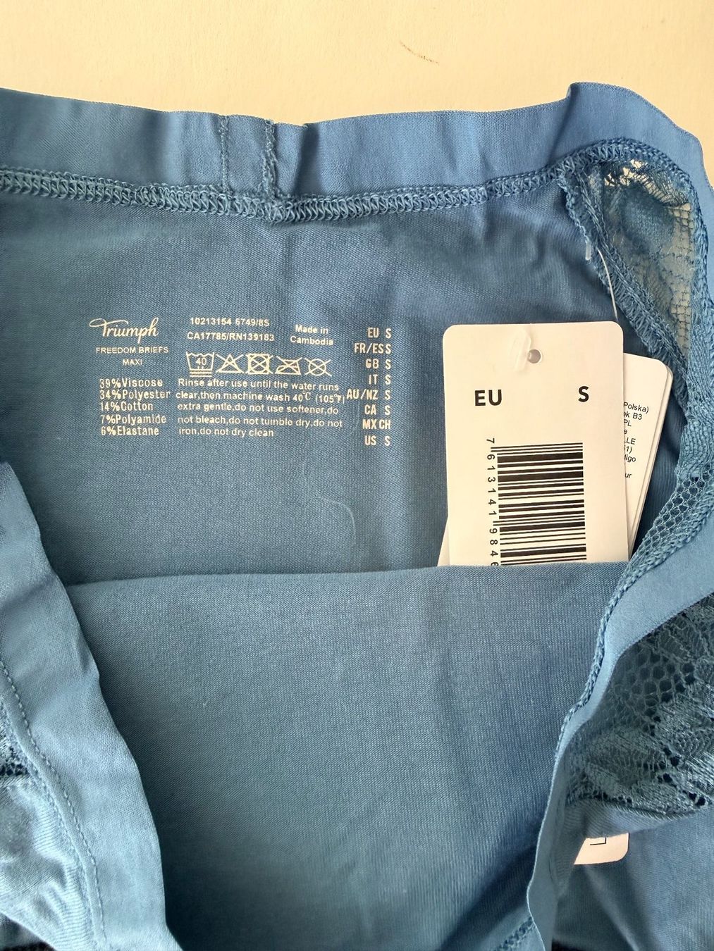 Triumph Altra biancheria intima: TRIUMPH, FREEDOM Briefs Maxi,  Grösse S, Farbe Blau – Nuovo e nell'imballaggio originale da Rudolfstetten venduto da gst_g7xl 3