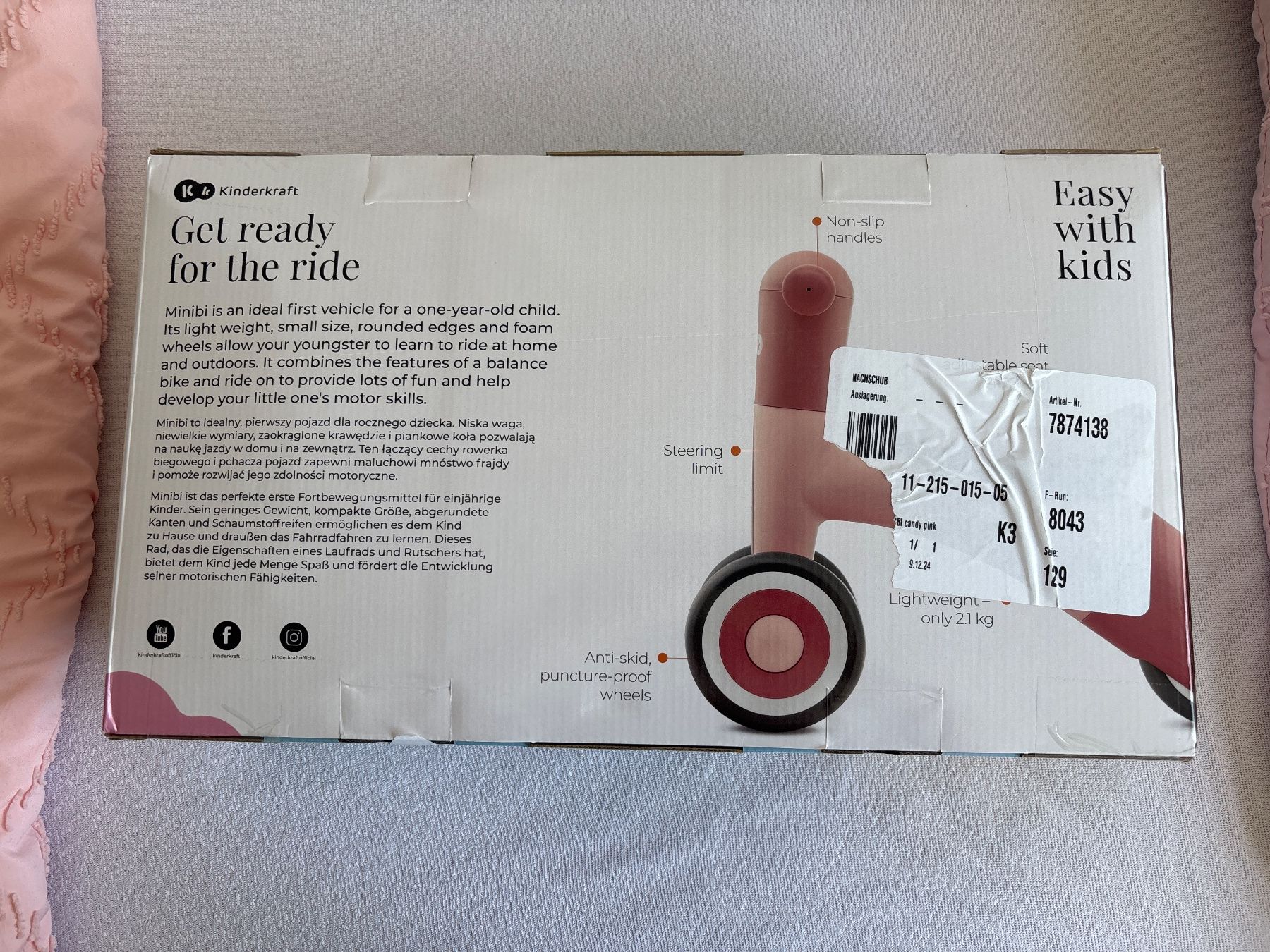Kinderkraft Véhicules pour enfants: Kinderkraft Minibi Laufrad neuwertig – Neuf avec emballage d'origine à Amriswil par lom_g25z 1