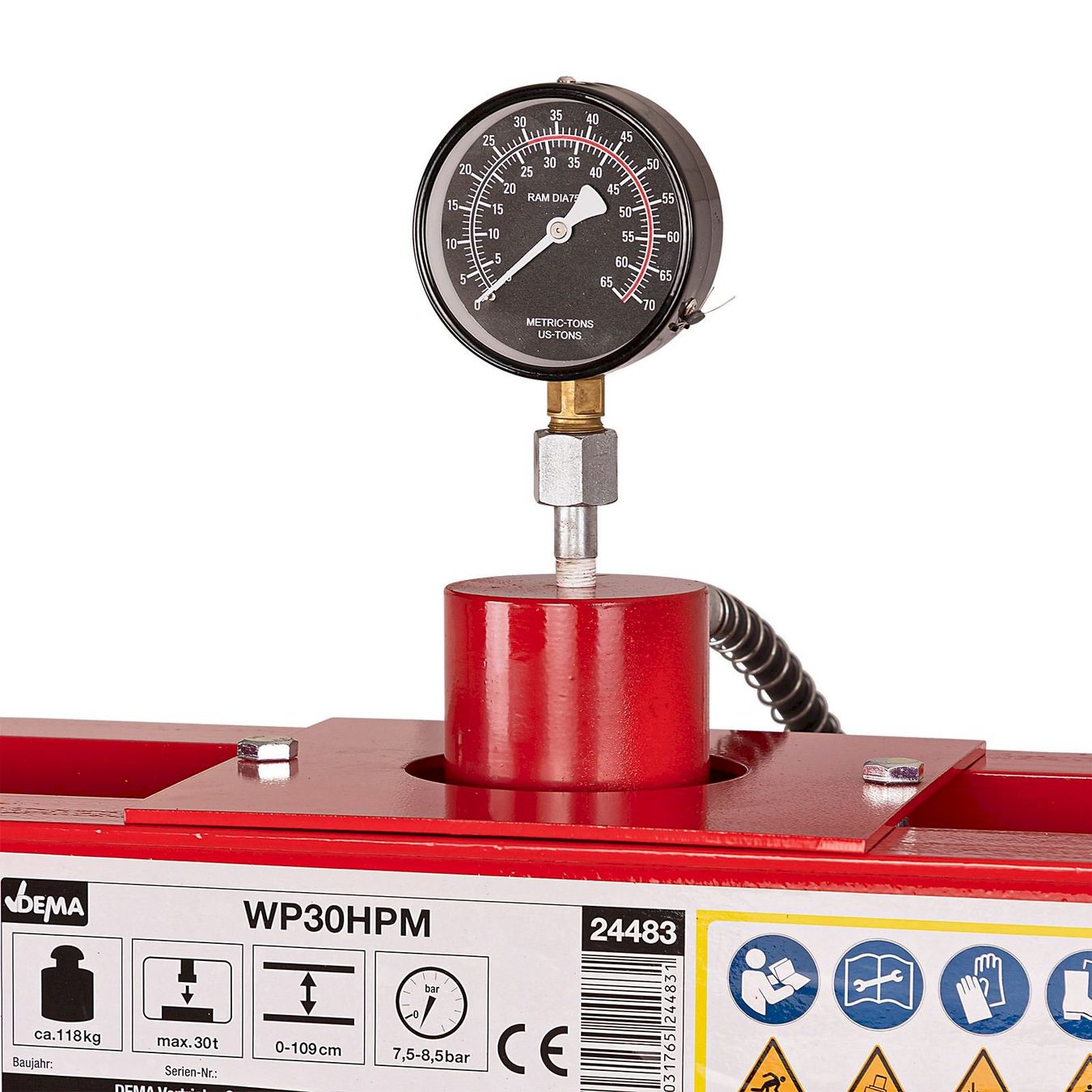 Alle Maschinen: Werkstattpresse 30T DL mit Manometer – Neu und originalverpackt aus Bottighofen von zaap 4
