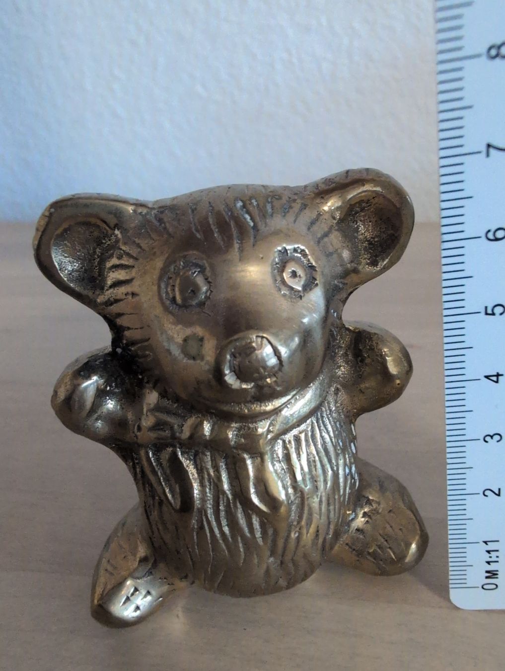 Figuren: Kleiner Messingbär / Bärenfigur aus Messing – Gebraucht aus Roggwil BE von MA-4900