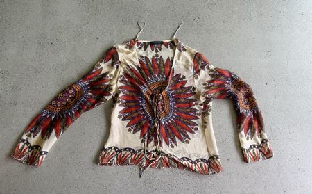 Bluse Strenesse Halbtransparent. Ge. 38