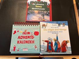 Adventskalender Bücher, 3 Stk, NEU, Weihnachten