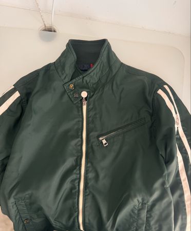 Moncler Herren Jacke grün mit Streifen guter Zustand