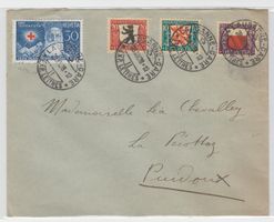 Pro Juventute 1928 sur carte