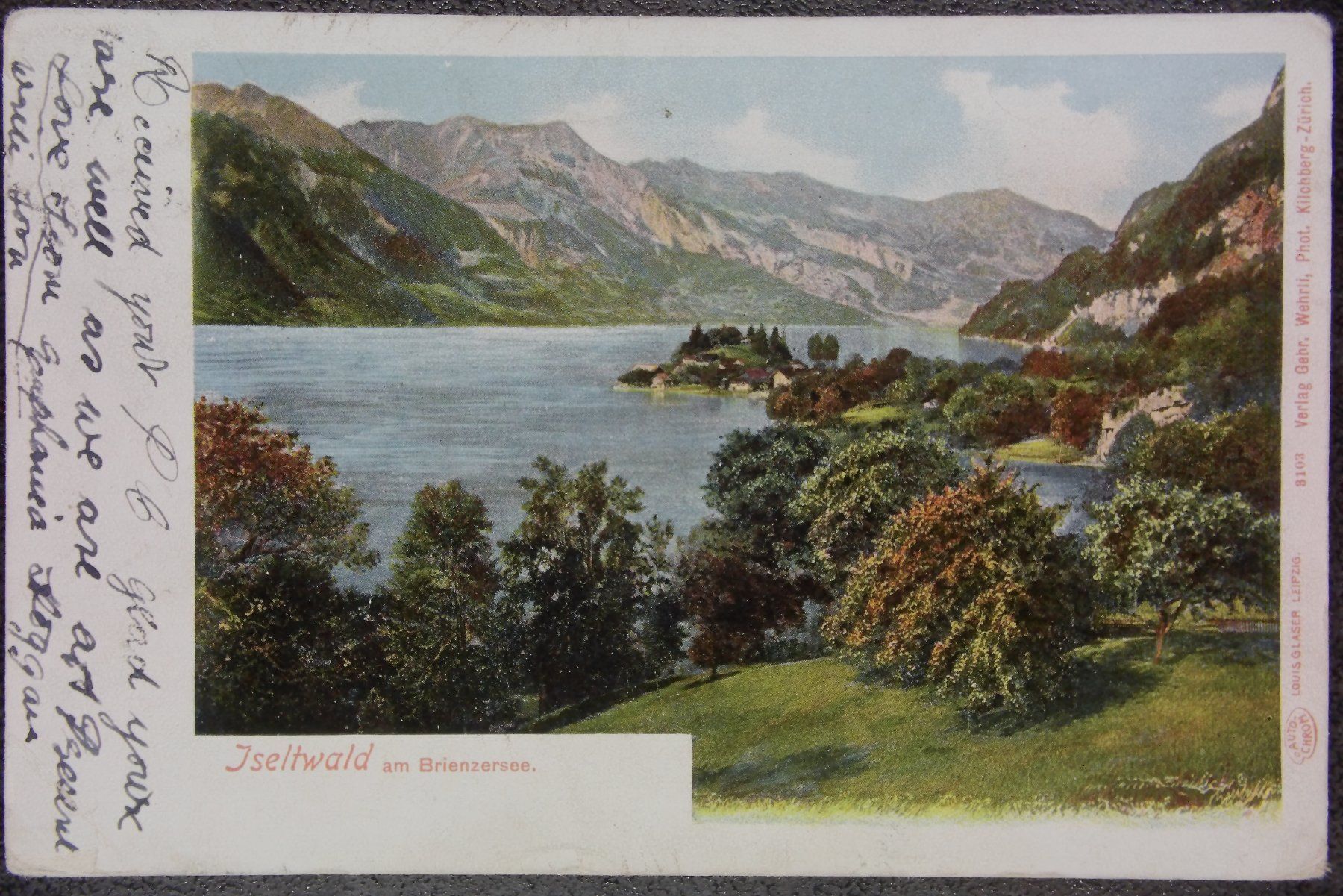 Cartoline postali: Iseltwald am Brienzersee  -  abgestempelt1905 – Usato da Röthenbach i. E. venduto da Heureka5