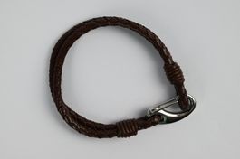 Lederarmband Naccari mit Verschlussöse, braun