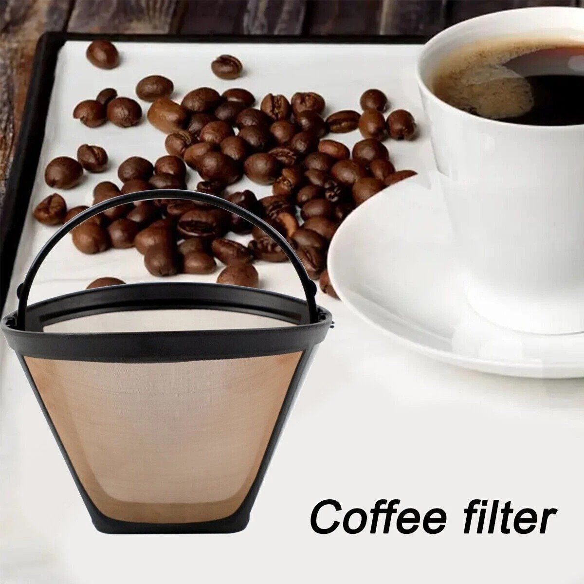 Sonstiges für Haushalt & Wohnen: aus hitzebeständigem 5stück Kaffeefilter Dauerfilter Edelsta – Neu (gemäss Beschreibung) aus Kirchdorf AG von csnmclub 5
