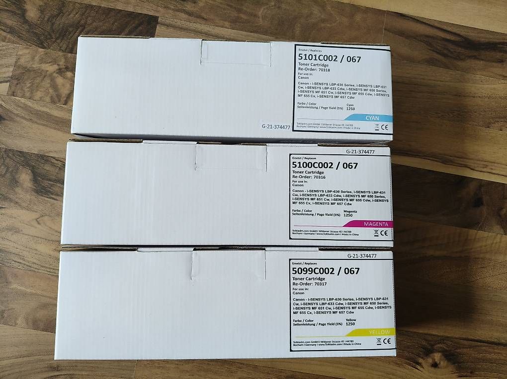 Canon Cartucce per stampanti & toner: Toner rot, blau und gelb – Usato da Dierikon venduto da Aateam