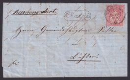 1867, CHARGE-Stempel von TROGEN nach BÜHLER AR