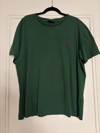 T-shirt Polo Ralph Lauren vert avec poche - Taille L