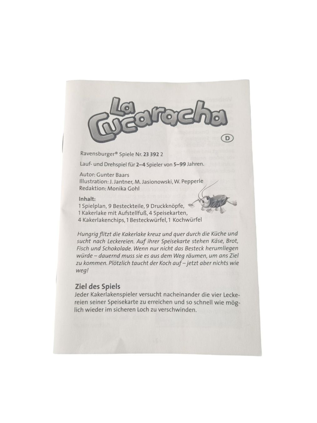 Ravensburger Spiele: RAVENSBURGER La Cucaracha – Gebraucht aus Wangen b. Olten von Restwert_Wangen 3