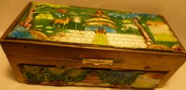 SCHÖNE ANTIKE CHINESISCHE DOSE, 8,7 x 4,2 CM--SELTEN